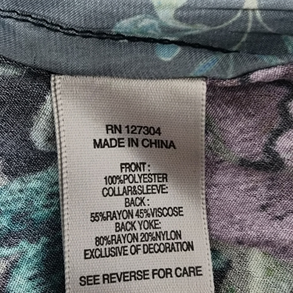 John Mark Multicolor Patchwork Button Down Shirt - image 7